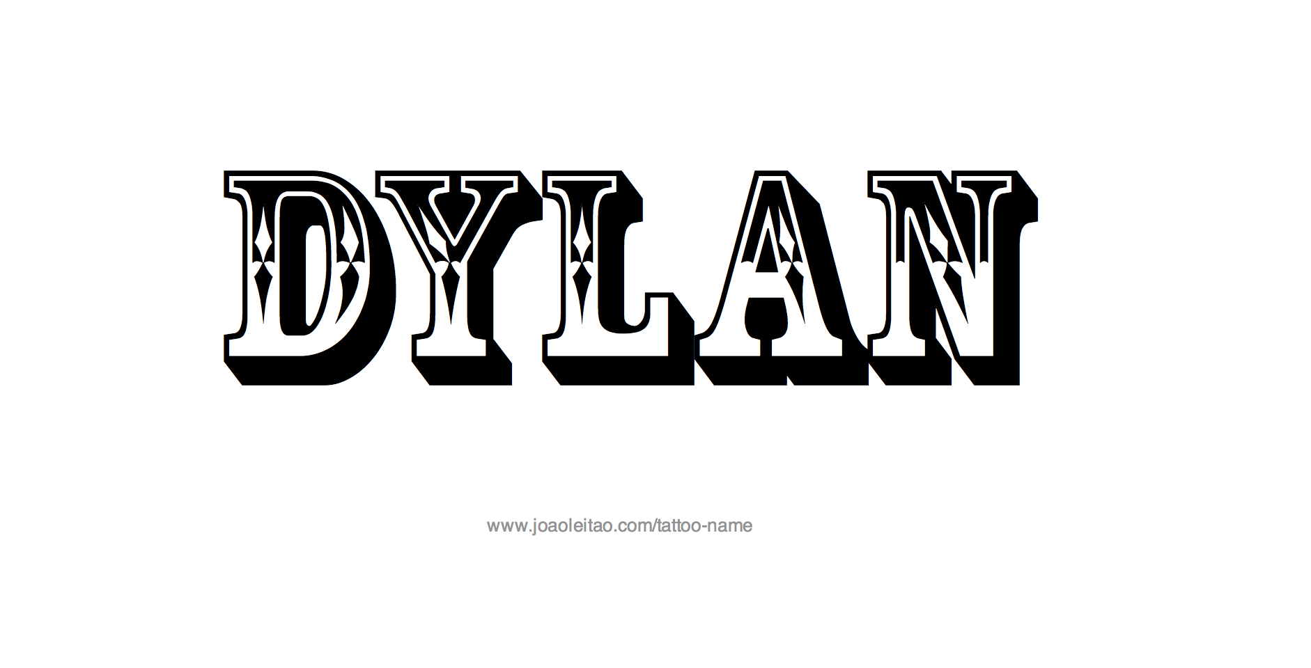 Dylan Name Tattoo Designs